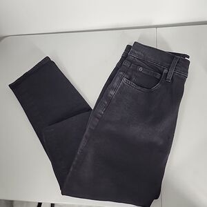 SLVRLAKE Size 27 Beatnik High Rise Slim Straight Jeans Black Hidden Valley Women